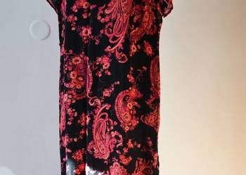 Elegancka sukienka długa we wzory Style&Co 4XL 48 50
