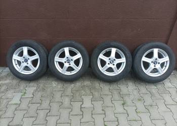Felgi aluminiowe alufelgi z oponami letnimi 4x100 R15. Toyota, Opel.