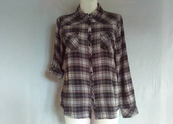 KOSZULA kratka BLUZKA brąz r. M/L do 164 cm damska NOWA
