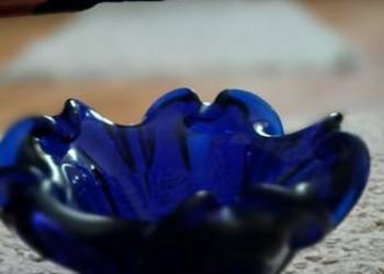 Kobaltowy szklany zestaw