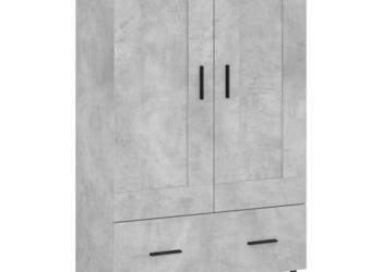 Wysoka szafka szarość betonu 695x31x115 cm WM-830344