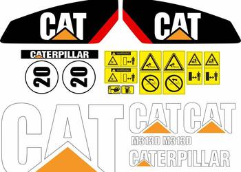 NAKLEJKI NA MASZYNĘ CAT M313D CATERPILLAR