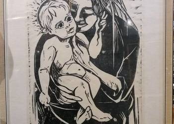 Grafika, subiektywna postać Maryi z Jezusem