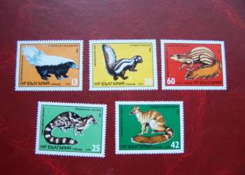 Bułgaria 1985 MNH Mi. 3333/37 Fauna Zwierzęta  a