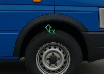 VW LT 35 28 nakładki x 4 listwa nadkola przód tył błotnik prawy lewy Tuning