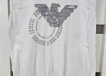 Armani L piękna koszulka podkoszulka ea7 emorio  biała t shirt made in Ital