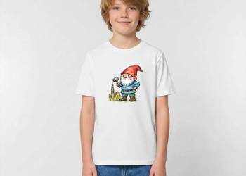 Koszulka dziecięca Wrocław Krasnal w stylu akwareli