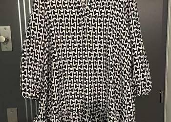 Dunnes stores sukienka modny wzór luźny fason hit roz.44/46