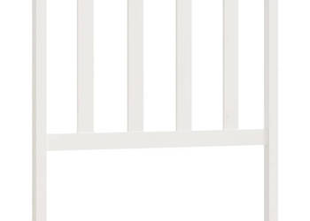 Wezgłowie łóżka białe 106x4x100 cm lite drewno sosnowe WM-817726