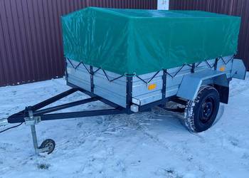 Przyczepka samochodowa RYDWAN 205x130 z plandeką, na resorach ocynkowana