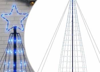 vidaXL Choinka LED 1534 diody LED Niebieski 503 cm(SKU:4016458)