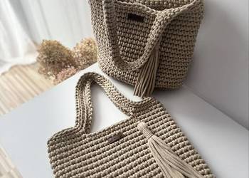 Torba ze sznurka bawełnianego shopperka