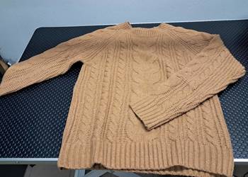 nowy brązowy ciepły sweter rachel zoe rozmiar S - bez metki