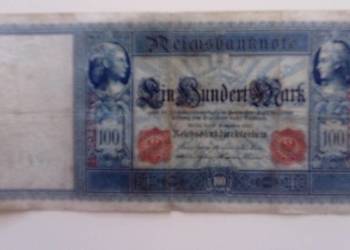 Banknot 100 marek 1909 r. Banknot 100 marek 1909 r.