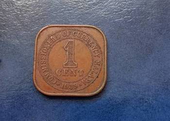 Stare monety 1 cent 1939 Malaje