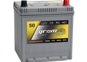 Akumulator GROM Premium 50Ah 450A EN Japan Prawy Plus DTR