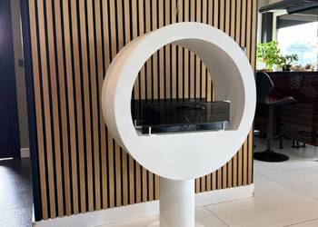 Biokominek Kominek wolnostojący 80 x 120 x 80 cm BIAŁY