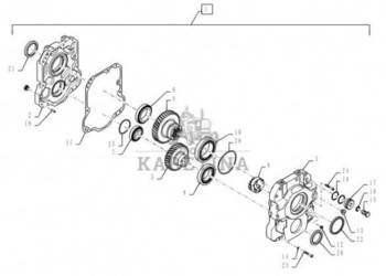 New Holland T6090 T6070 Koło zębate 84262184