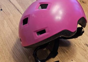 Różowy kask Oxelo Decathlon r. 52-54