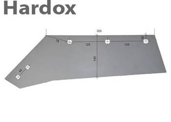 Lemiesz 300hektarów HARDOX MS13019/L części do pługa GASSNER