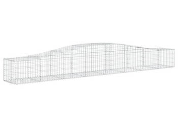 Kosze gabionowe 2 szt 400x50x40/60 cm galwanizowane żelazo WM-3145917