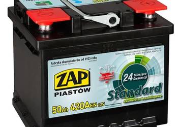 Akumulator 50Ah 420A ZAP Standard PRAWY PLUS DARMOWY DOWÓZ