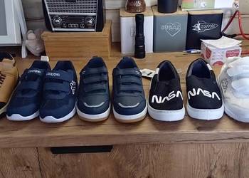 5 par butów dla chłopca 3x32cm 2x33cm, nowe