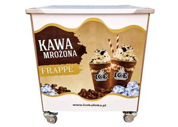 Wózek ze stali nierdzewnej Kawa Mrożona – stolik 72x60x84cm