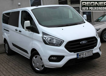 Ford Transit Custom Długi 9-osobowy 130KM SalonPL FV23% Android/Apple Temp…
