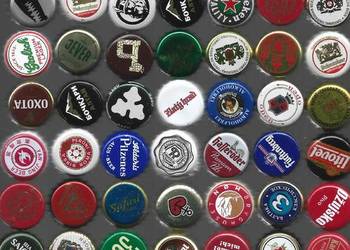 Kapsle używane z piw zagranicznych.