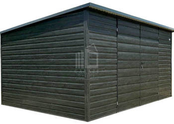 Schowek - domek ogrodowy 4x3m - brama dwuskrzydłowa okno dach rynna ID1056
