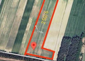 Działka rolna równa bez kamieni 2.64ha MIEJSCOWOSC BROWAREK