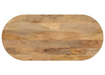 Blat stołu 90x40x38 cm owalny lite drewno mango WM-370133