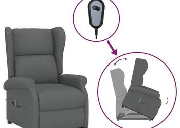 vidaXL Fotel ułatwiający wstawanie, ciemnoszary(SKU:289731)