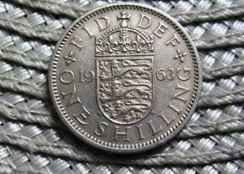Wielka Brytania 1 Szyling 1963r - Angielski