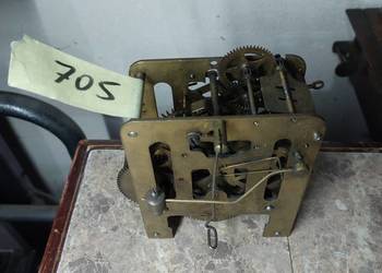 705 Mechanizm starego zegara ściennego HAU uszkodzony