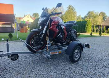 Przyczepka samochodowa do przewozu motocykli dmc 750 kg kat. B