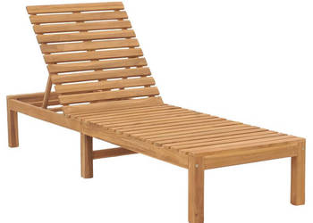 Leżak lite drewno tekowe WM-316171