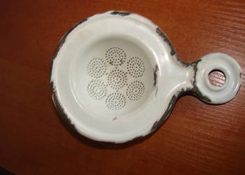 stare emaliowane sitko do parzenia