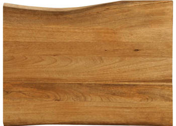 Blat stołu 70x60x25 cm naturalna krawędź lite drewno mango WM-370763