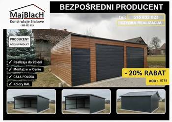 Złoty Dąb  - RAL - Garaż Blaszany |Bramy Wjazdowy |Montaż – Maj-Blach