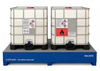 Wanna wychwytowa / ociekowa  pod dwa pojemniki 1000l 2*IBC/KTC, (Mauserów) Wanna wychwytowa / ociekowa  pod dwa pojemniki 1000l 2*IBC/KTC, (Mauserów)