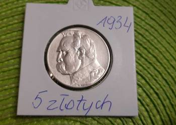 moneta srebrna polska z 1934r