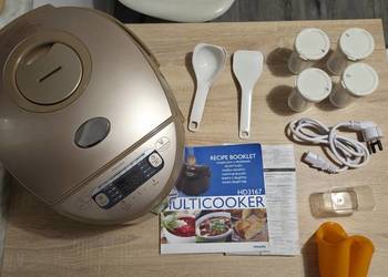 Nowe urządzenie Philips multicooker  HD3167 Gold Edition - komplet