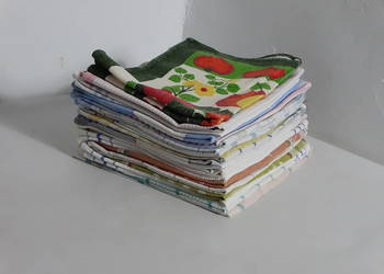 Zestaw 20 ścierek kuchennych bawełnianych – RETRO / Vintage