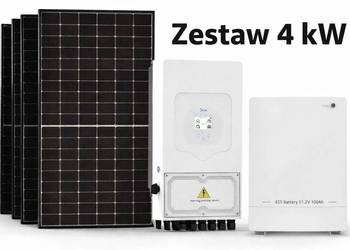 Zestaw budżetowy 4 kWh LV (panele, inwerter 1 faza, magazyn 5.12 kWh)