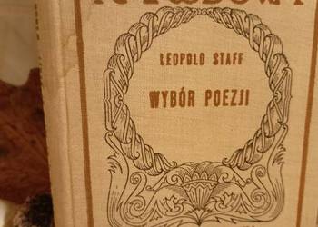 Wybór poezji Staff książki pierwsze wydanie Księgarnia Praga