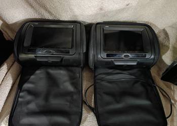 Zagłówkek z monitorem dvd 2sztuki