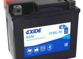 Akumulator 4Ah 70A 12V EXIDE ETX5L-BS YTX5L-BS