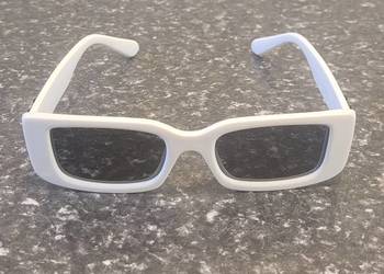 Okulary przeciwsłoneczne Off-White w białym kolorze, damskie, nowe
